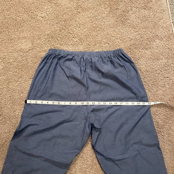 Muji Pajama Set Blue with White Piping Size M - Picture 11 of 15